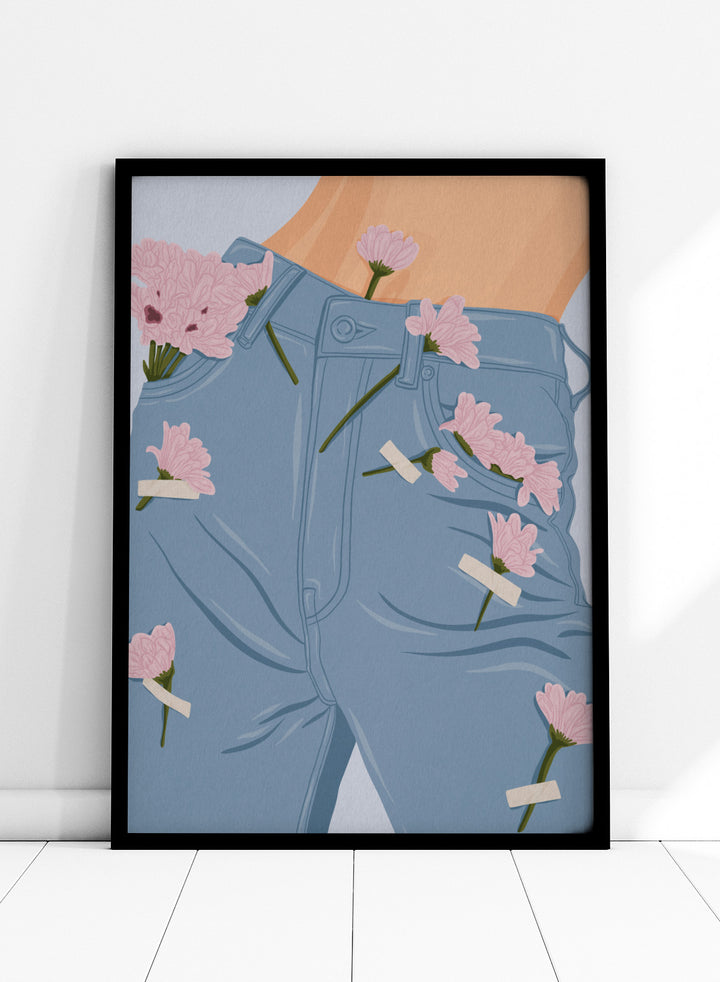 A stylized illustration of a person&