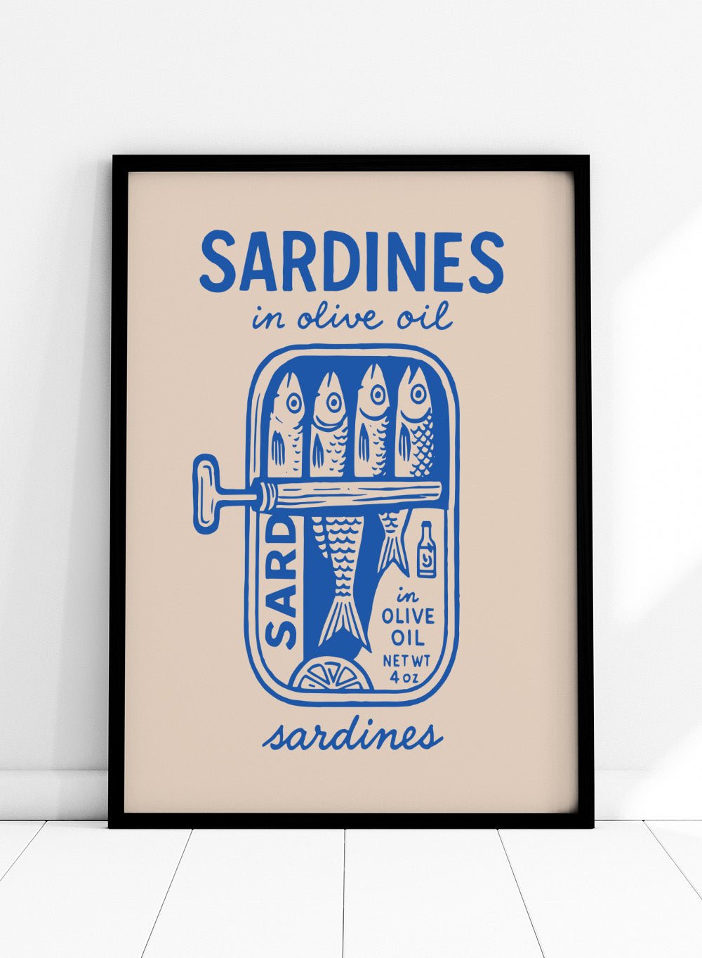 ‘Sardines in Olive Oil’ Aesthetic Art Print_Sugar & Canvas