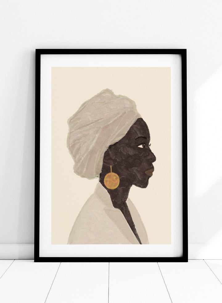 'Golden Earring' Aesthetic Art Print_Sugar & Canvas