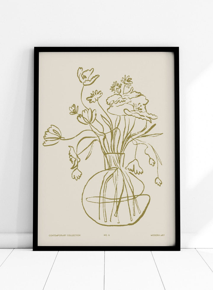 'Modern Flora 06' Aesthetic Art Print_Sugar & Canvas