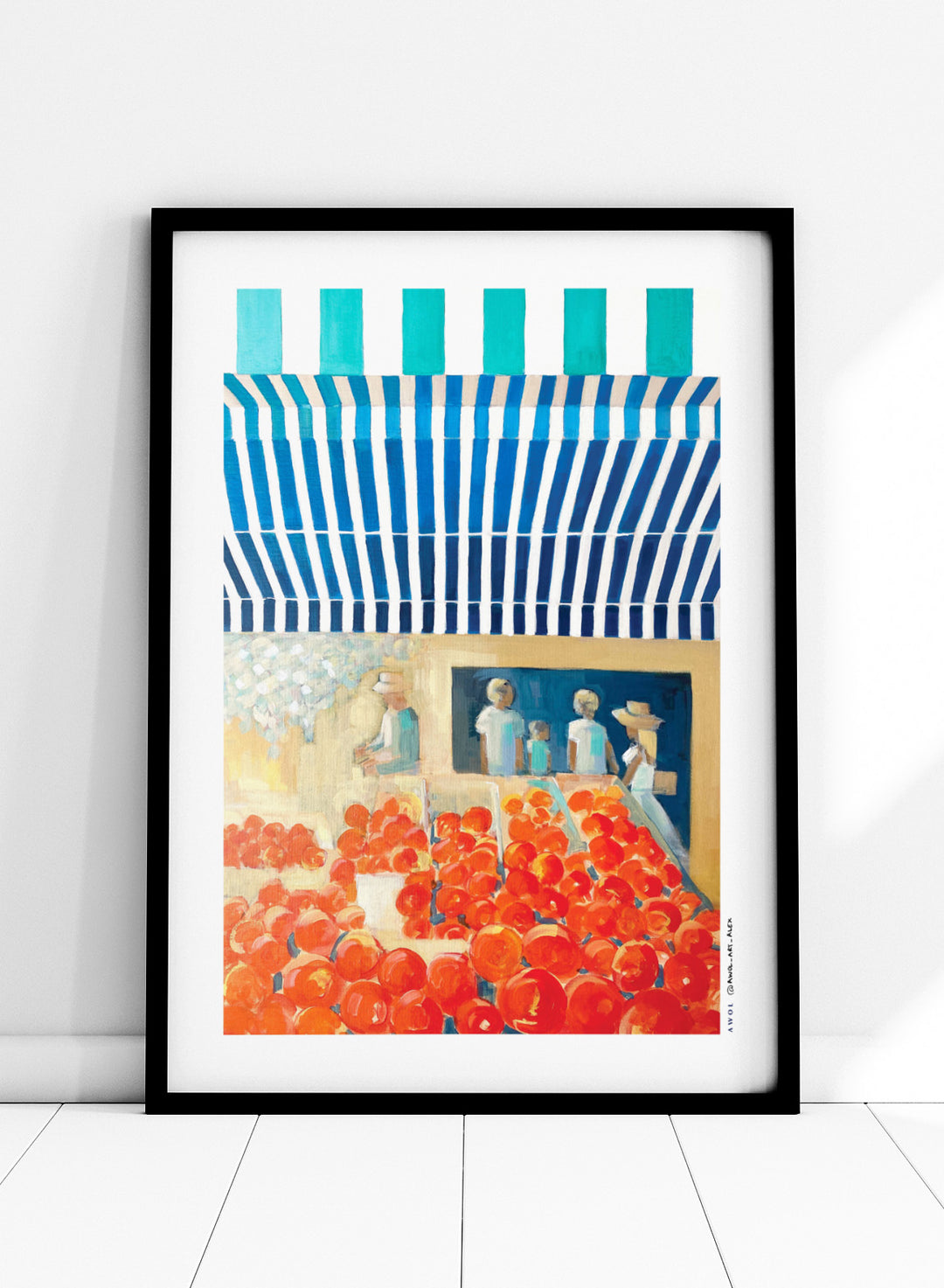 Awol Art Alex - Red Fruit Market Art Print