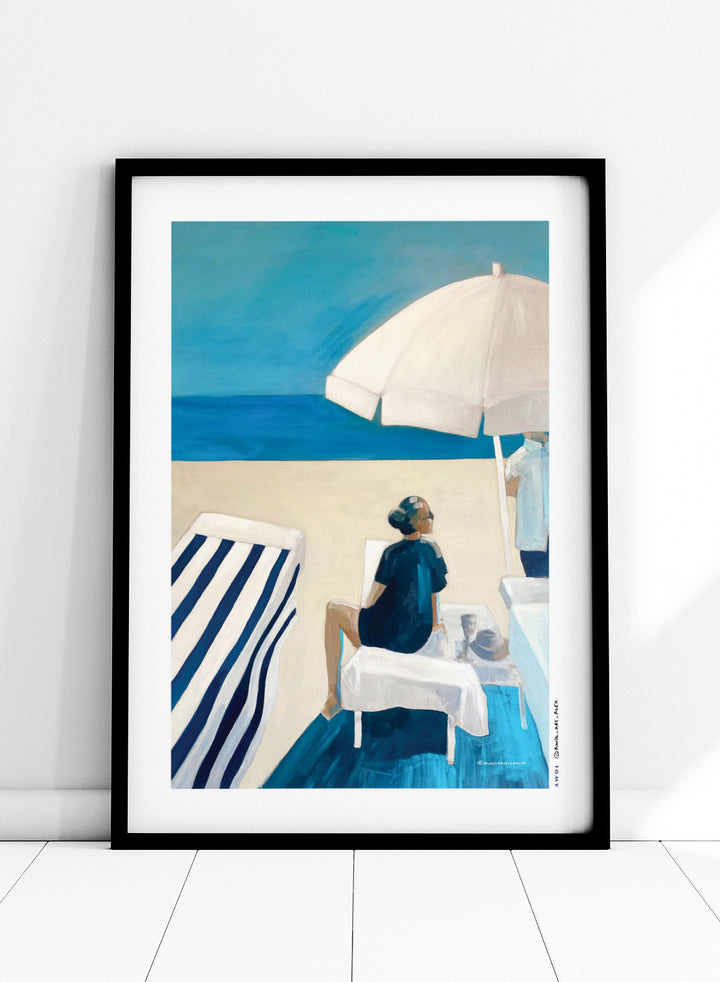 Awol Art Alex - Beach Day Serenity Art Print