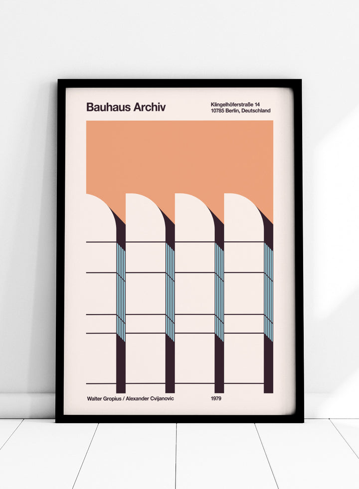 Florent Bodart - Modernist Arched Facade Art Print