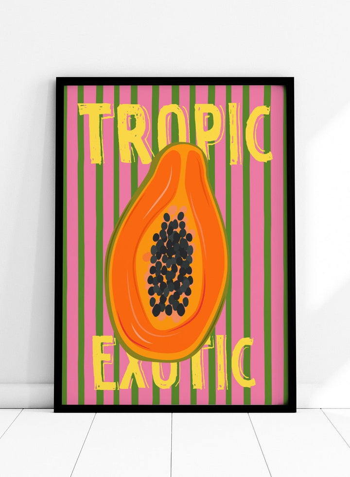 ‘Papaya’ Aesthetic Art Print_Sugar & Canvas