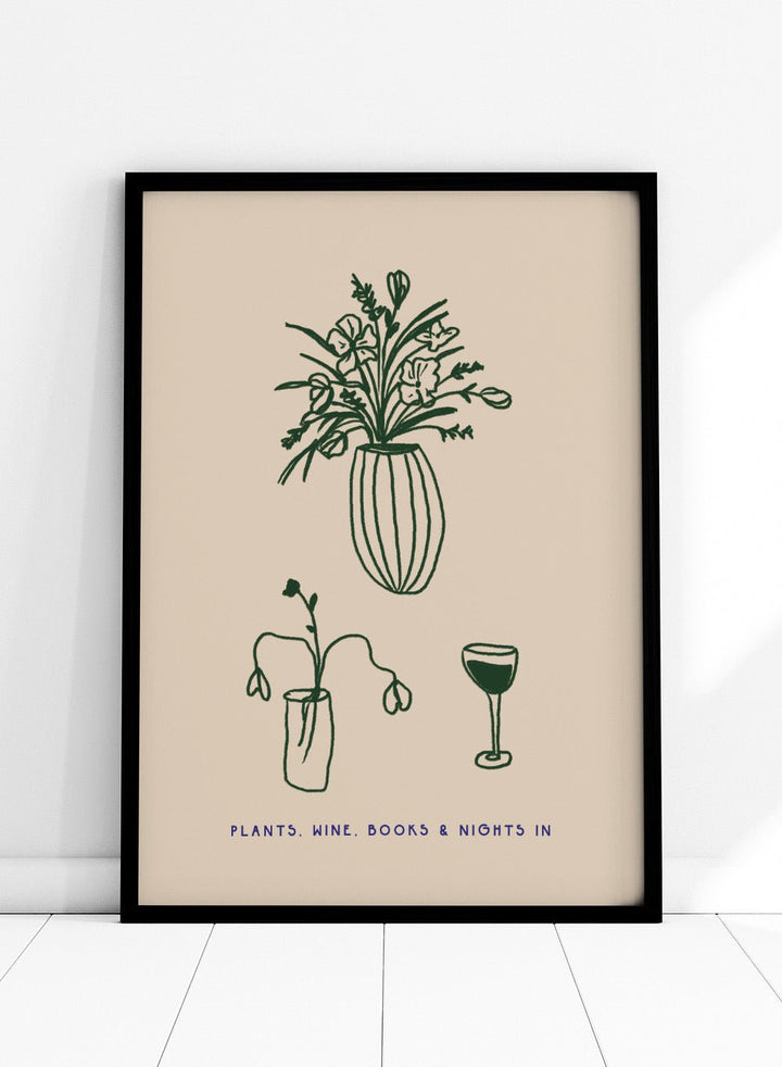 'Nights In' Aesthetic Art Print_Sugar & Canvas