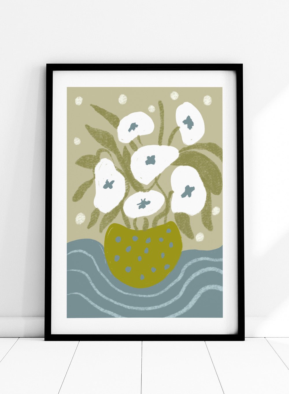 'Abstract Still Life with Vase II' Aesthetic Art Print_Sugar & Canvas