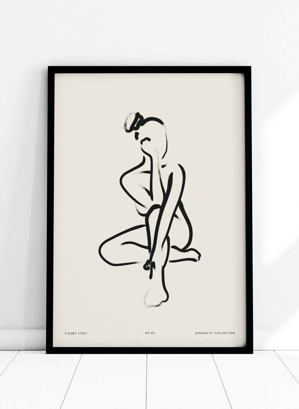 "Seated Figure No.03" Art Print_Sugar & Canvas