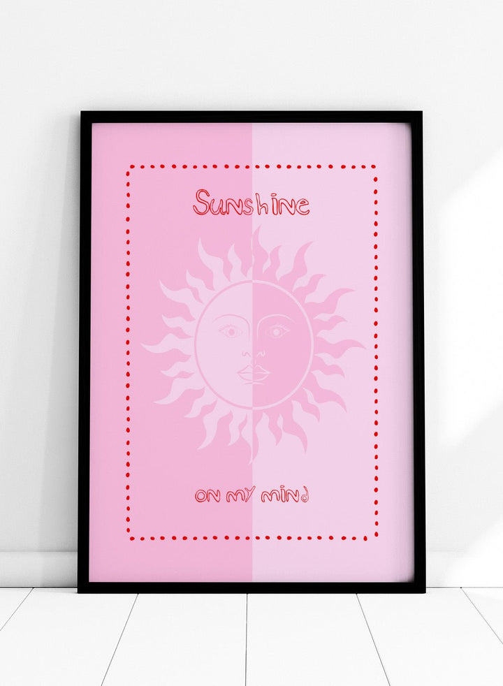 'Sunshine On My Mind' Aesthetic Art Print_Sugar & Canvas