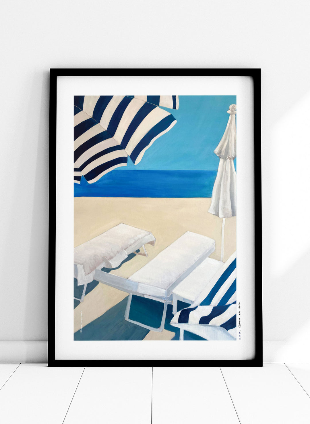 Awol Art Alex - Summer Beach Getaway Art Print