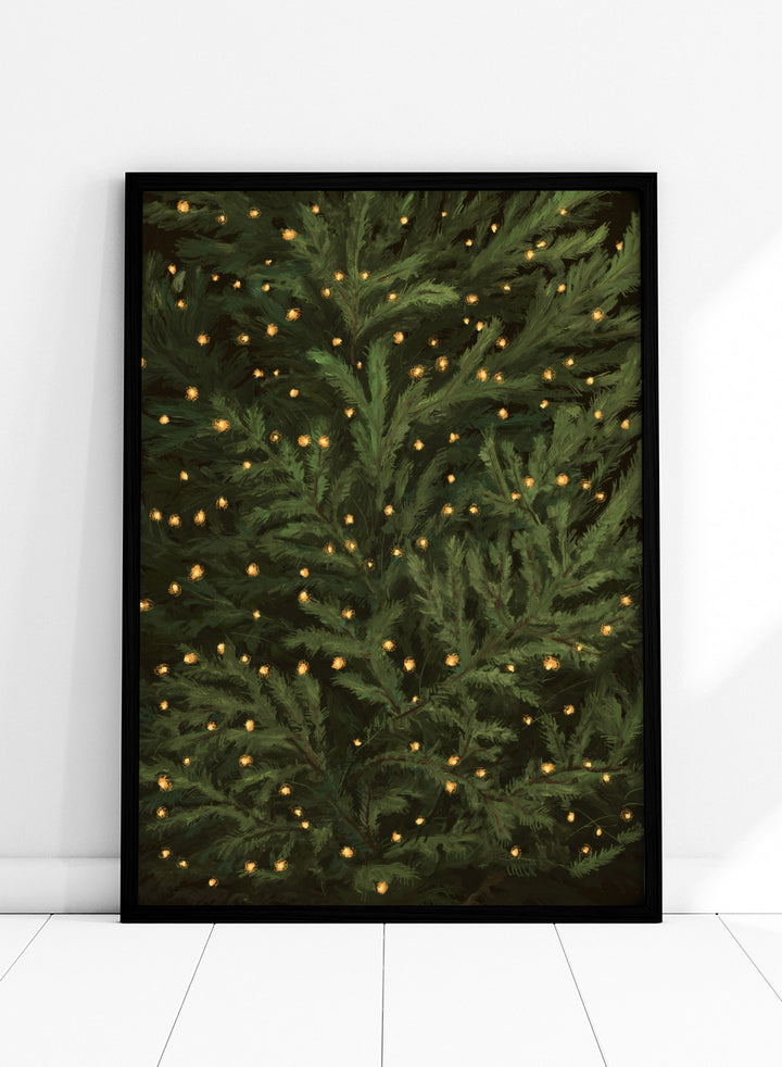 NKTN - Glowing Christmas Tree Art Print