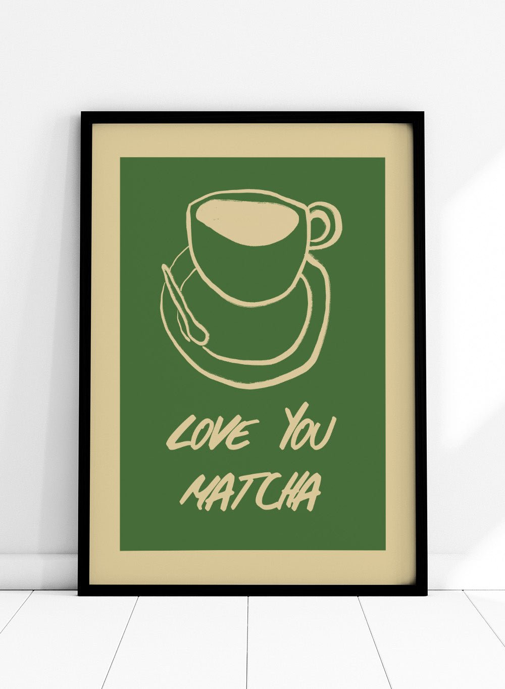 'Love You Matcha' Aesthetic Art Print_Sugar & Canvas