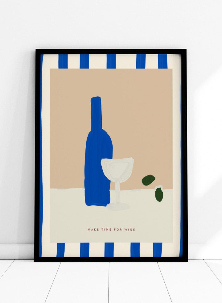 ‘Time for Wine’ Aesthetic Art Print_Sugar & Canvas