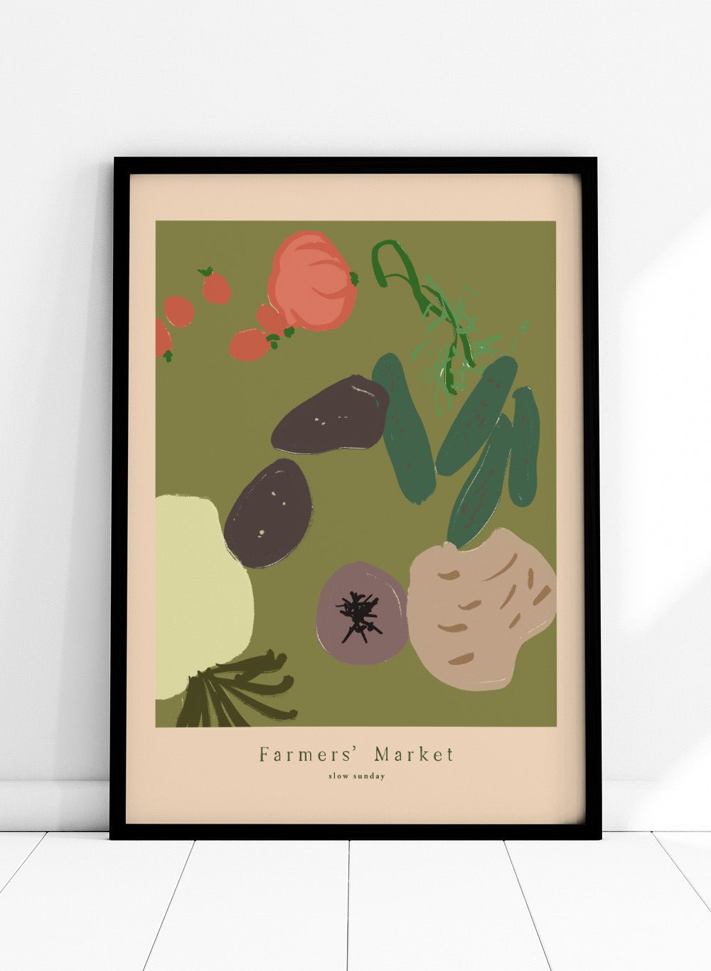 ‘Farmers' Market’ Aesthetic Art Print_Sugar & Canvas