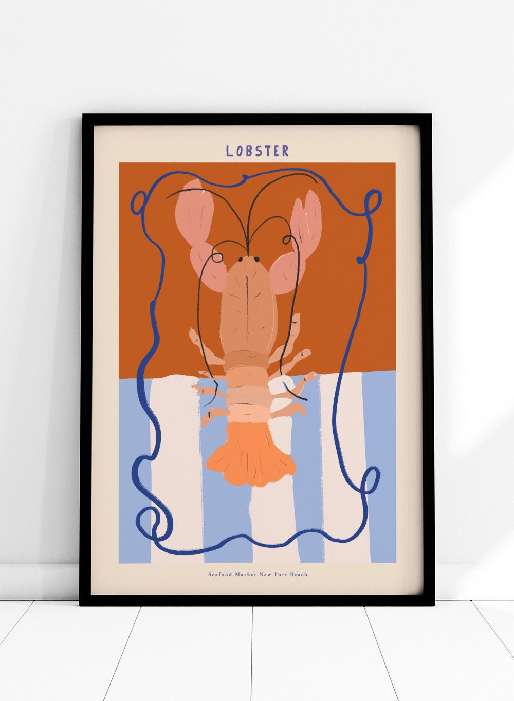 ‘Seafood Market: Lobster’ Aesthetic Art Print_Sugar & Canvas