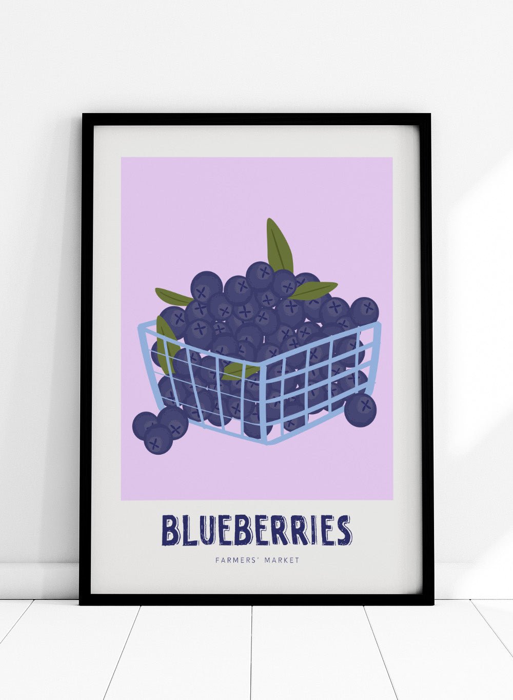'Blueberry Basket' Aesthetic Art Print_Sugar & Canvas