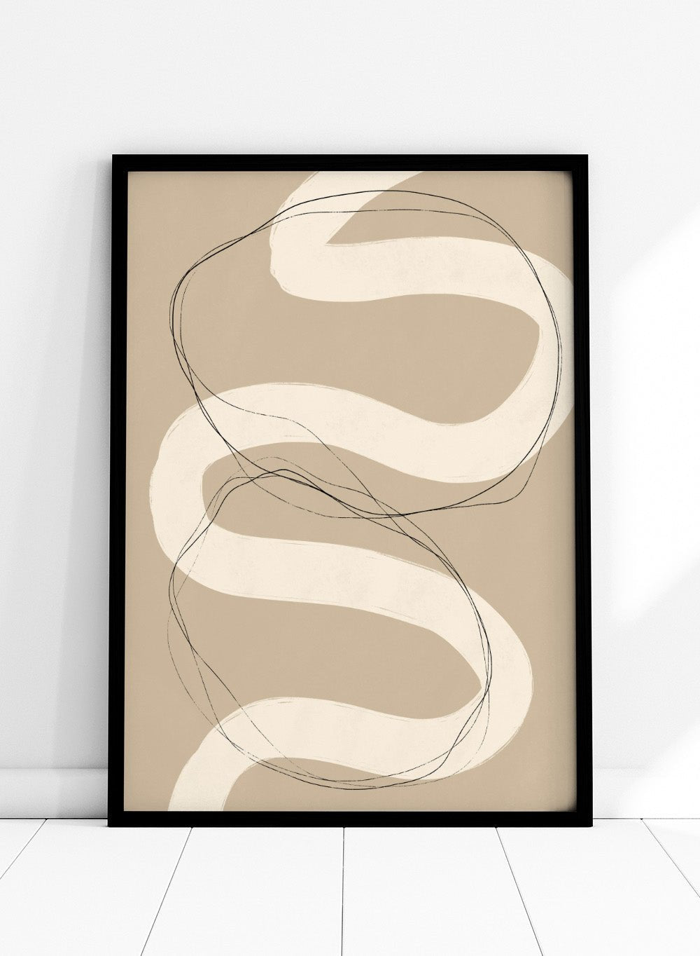 Beige Abstraction No.01 Art Print_Sugar & Canvas