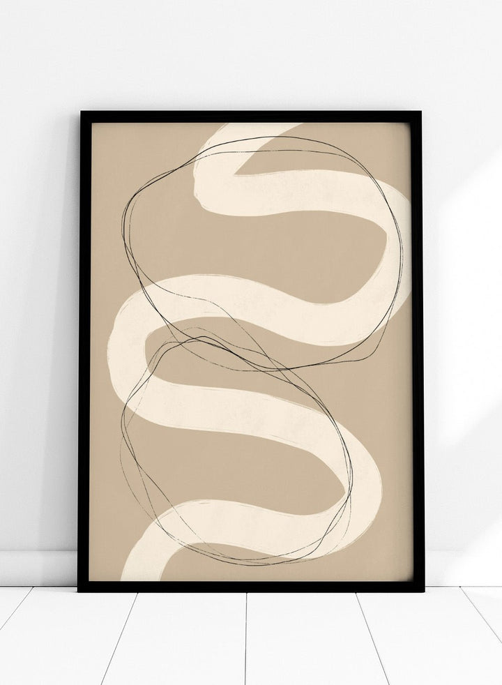 Beige Abstraction No.01 Art Print_Sugar & Canvas