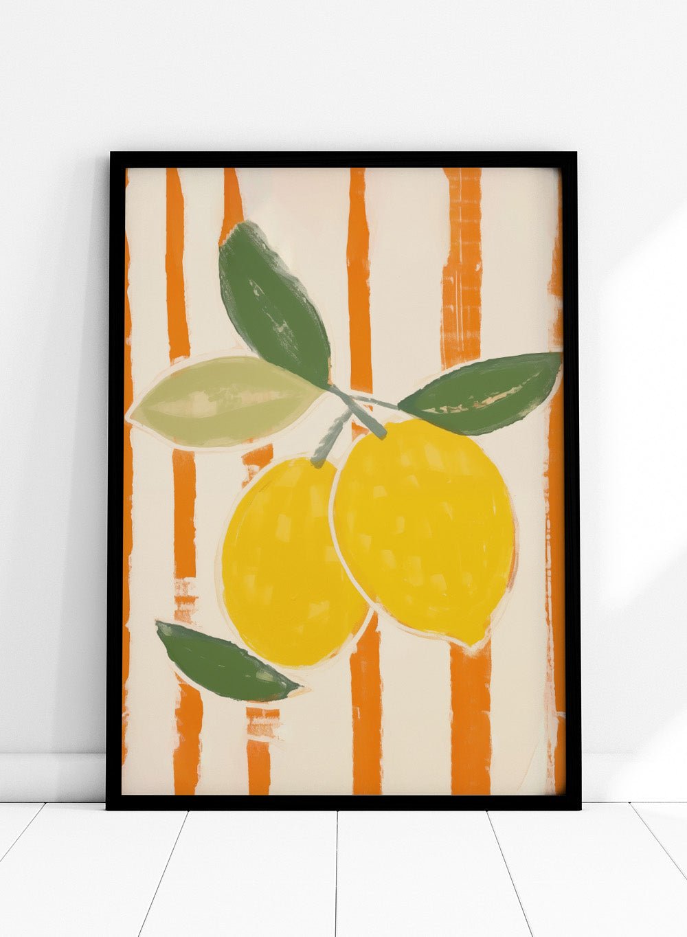 'Zest & Stripe II' Aesthetic Art Print_Sugar & Canvas