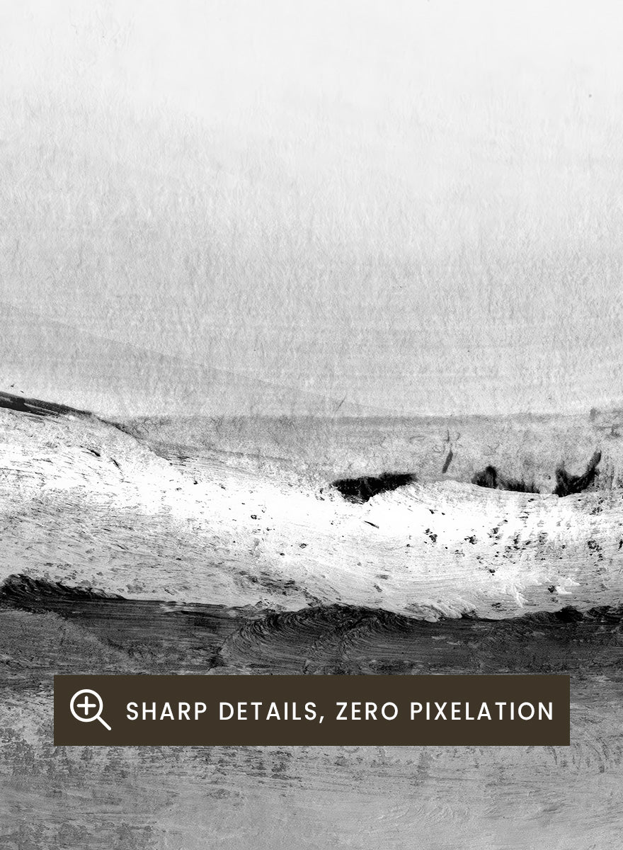 Shop Mono Landscape No.02 by Dan Hobday, a set of 2 black and white landscape wall art prints posters featuring layered hills and soft black and white tones.