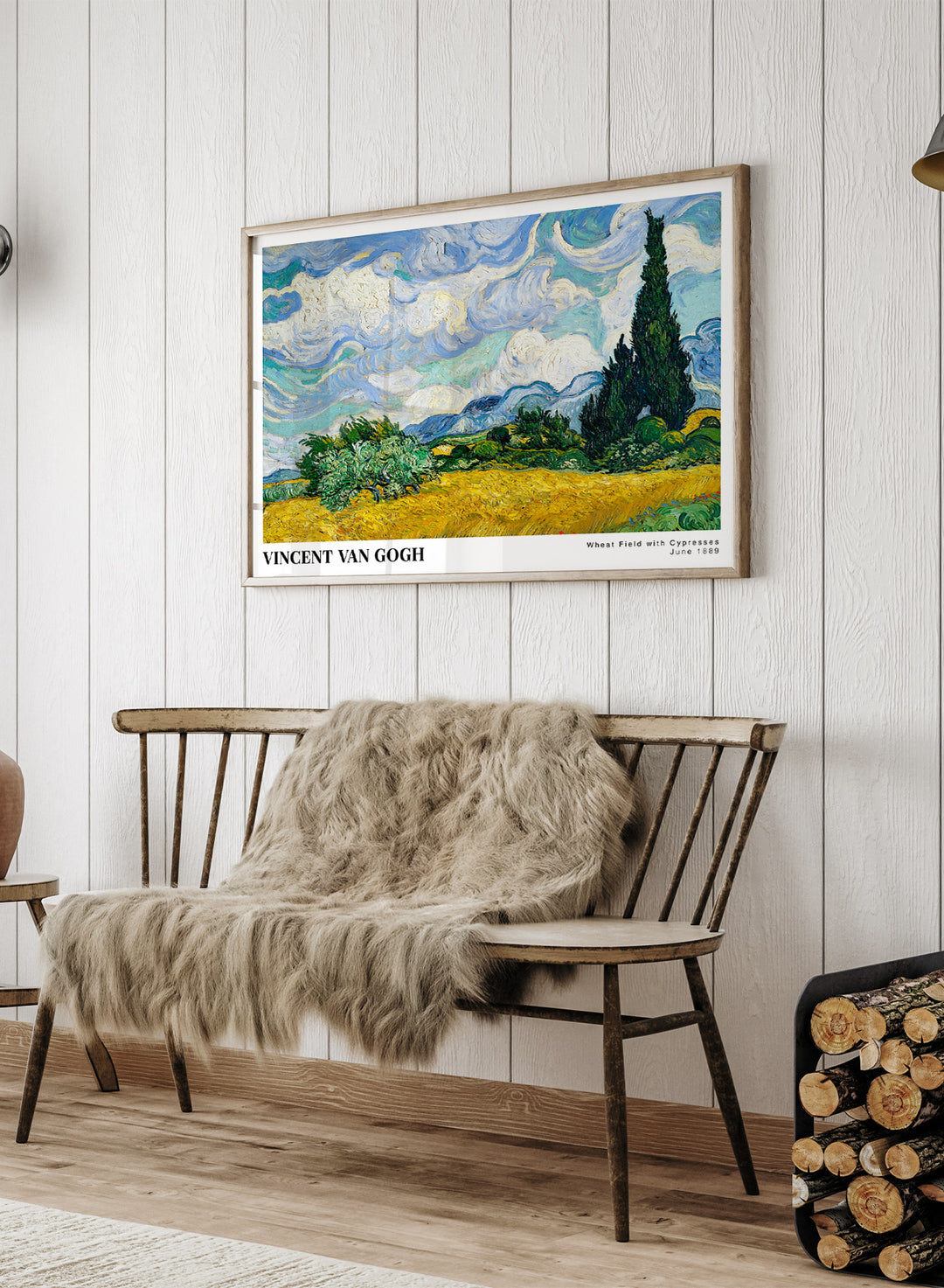 Van Gogh Wheat Field with Cypresses 1889 Art Print