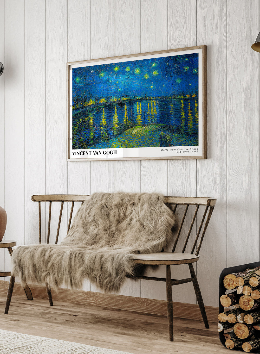 Van Gogh Night Over the Rhone 1888 Art Print