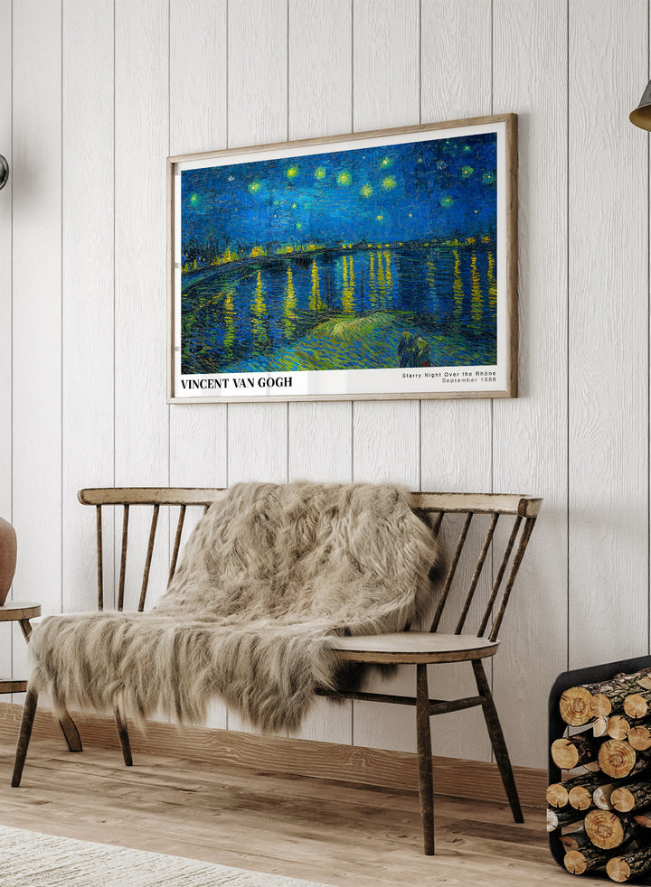 Van Gogh Night Over the Rhone 1888 Art Print