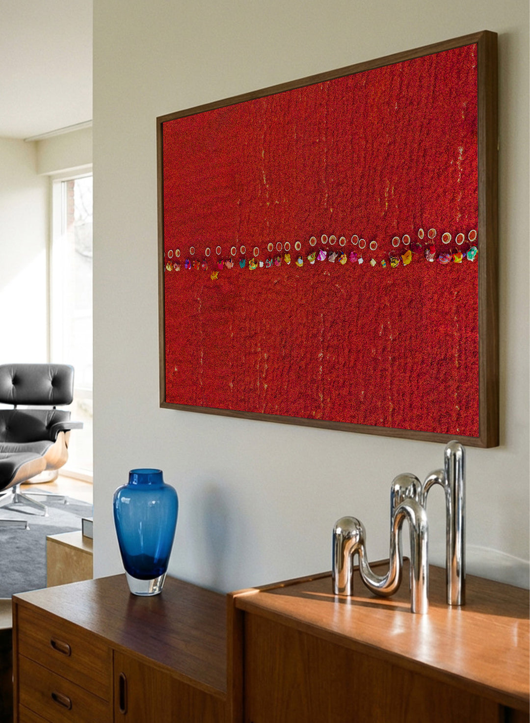 Pickers Sorting Chillies by Azim Khan Ronnie aerial photography print showing workers in red chilli fields Bangladesh, cultural documentary wall art poster. 