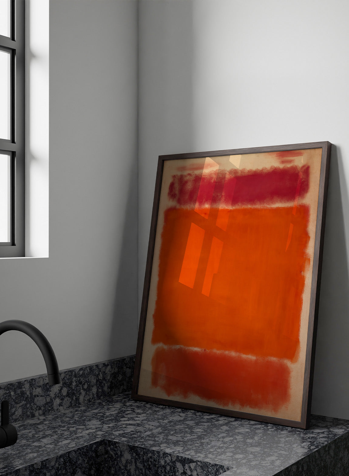 Mark Rothko No. 1 1962 Red Orange Vintage Poster Colorful Art