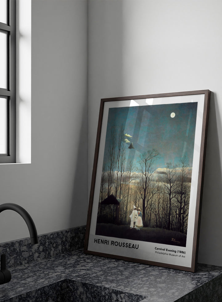 A framed art print of Henri Rousseau&