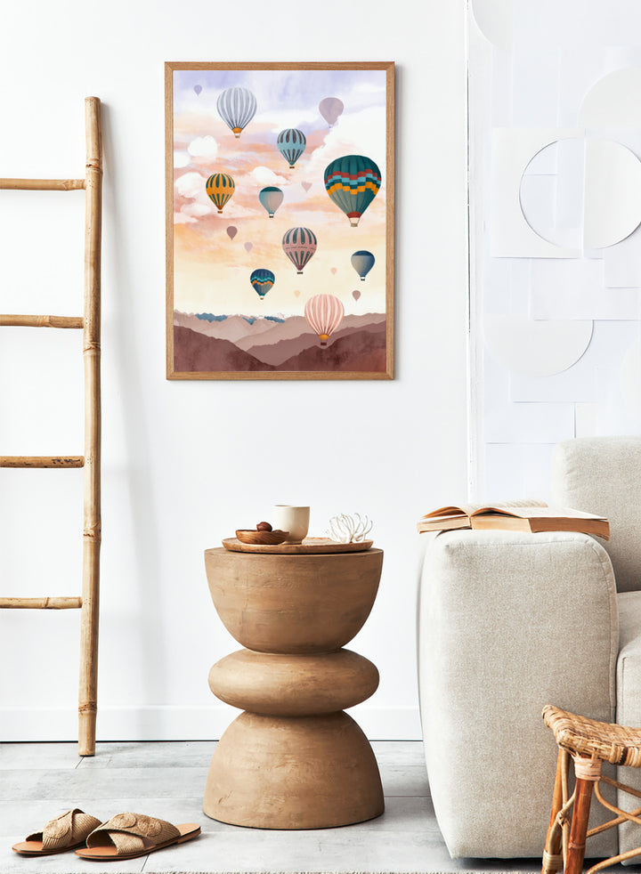 Goed Blauw - Air Balloons Sky Art Print