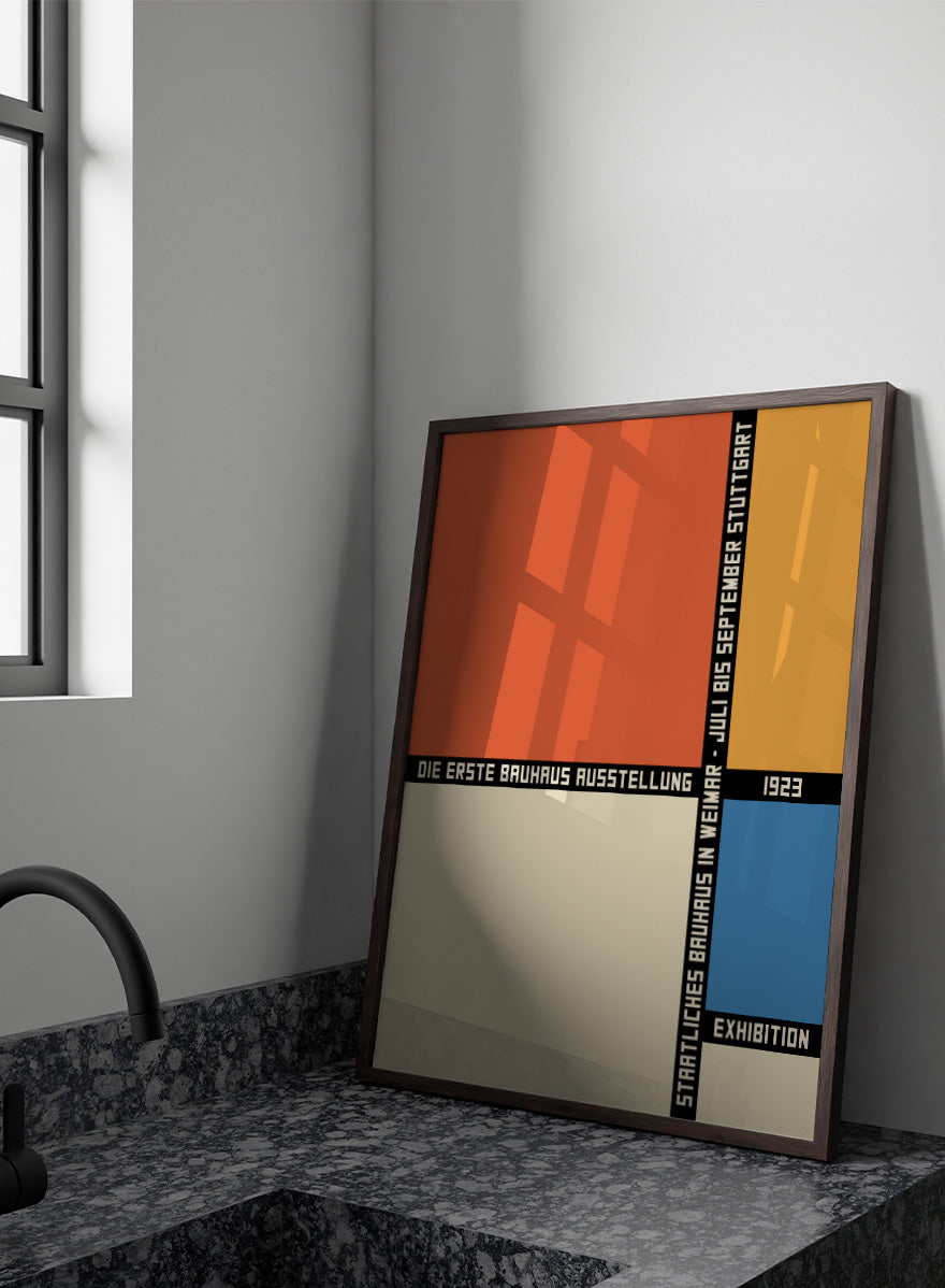 Bauhaus Geometric Color Block Art Print