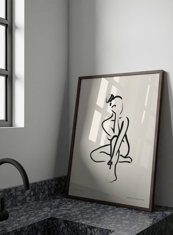 "Seated Figure No.03" Art Print
