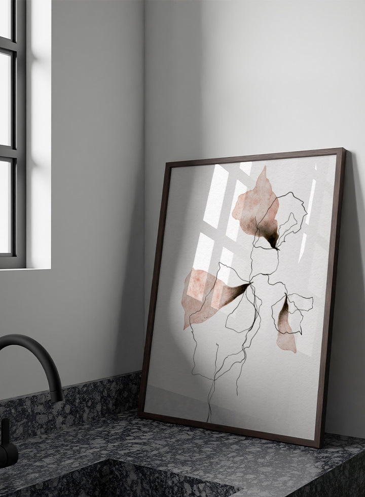 Ankie Kooi - Delicate Blush Botanicals Art Print