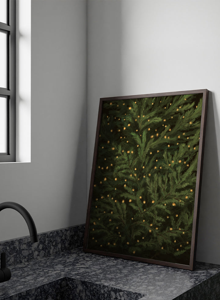 NKTN - Glowing Christmas Tree Art Print