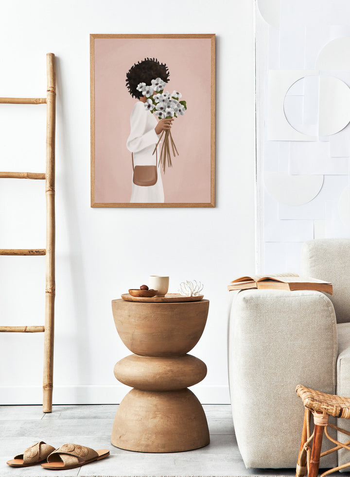 Bouquet of Flowers by Flow Line is a modern floral art print celebrating self-love and everyday rituals. A warm, expressive wall poster from the It’s All Love collection.