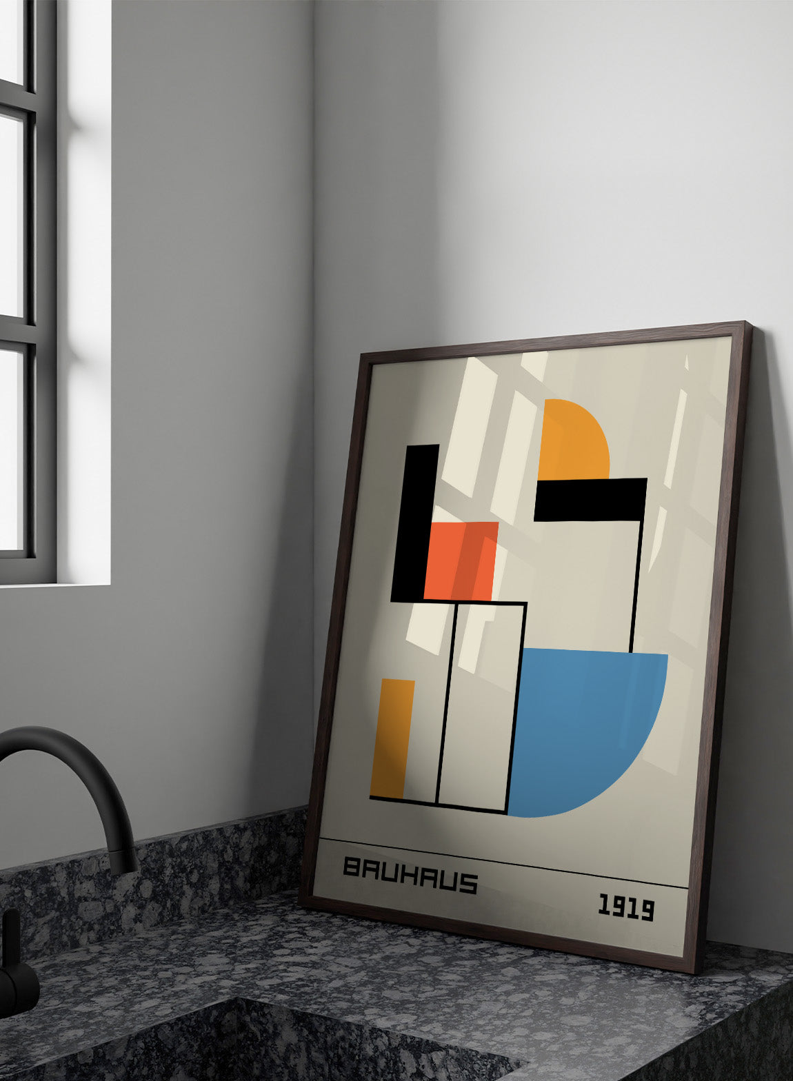 Bauhaus Geometric Shapes 1919 Art Print | Bauhaus Ausstellung