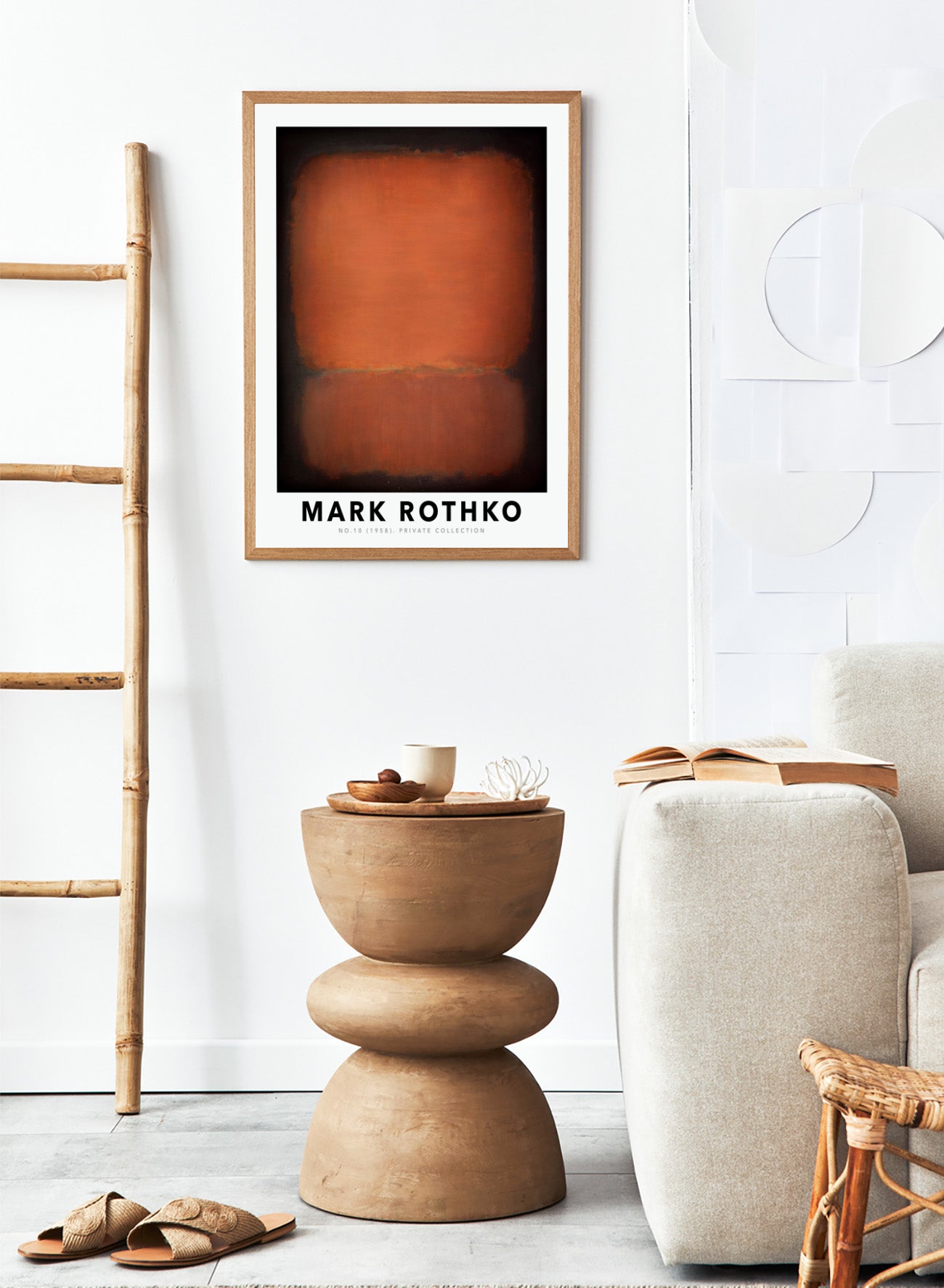 Mark Rothko No.10 1958 Black Red Orange Vintage Poster Art Print
