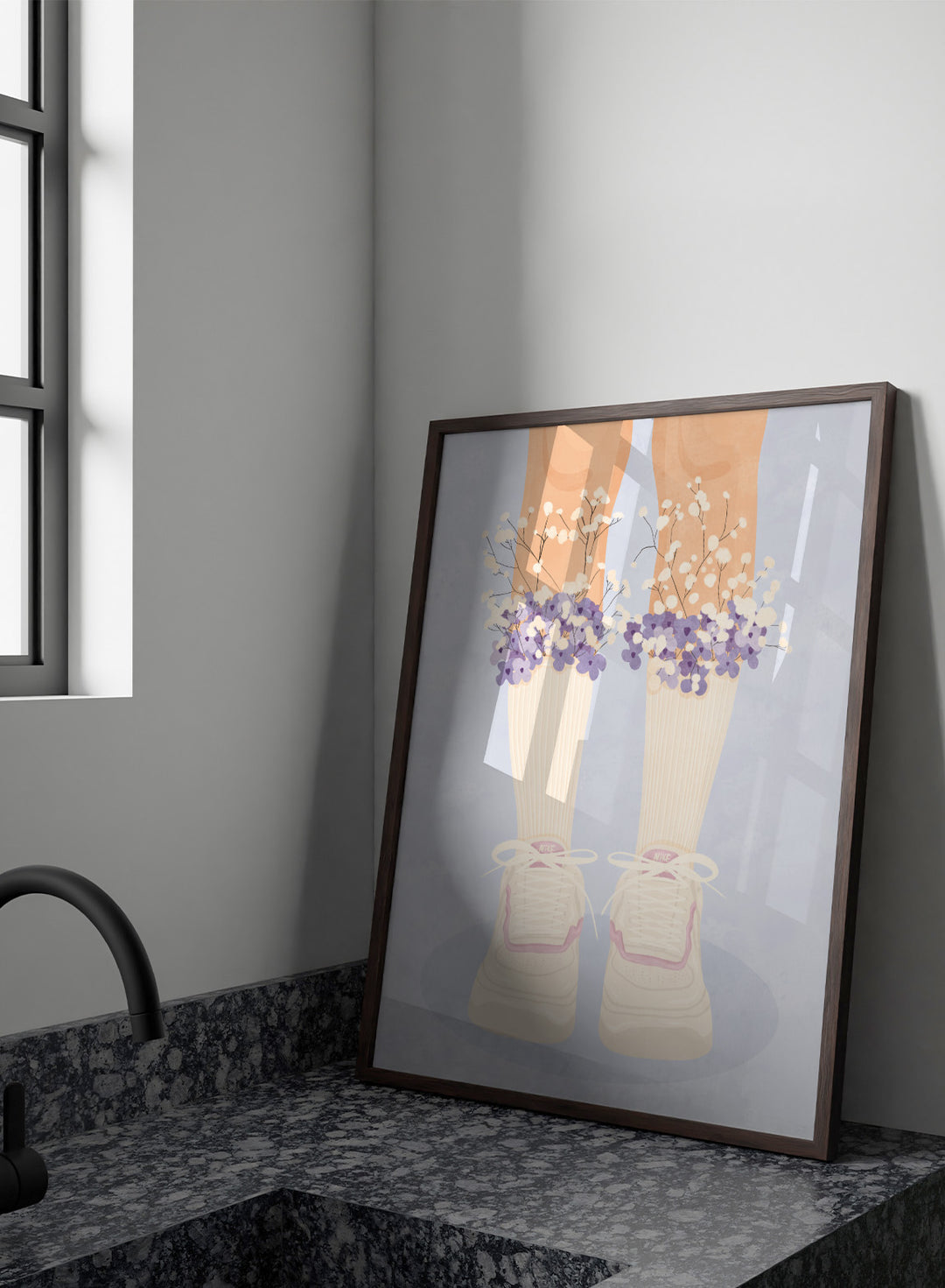A stylized illustration of a person&