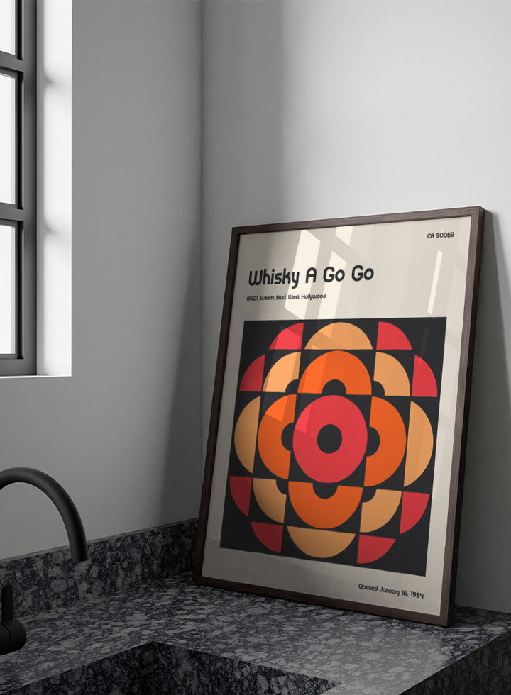 A retro-style poster or art print with the text &