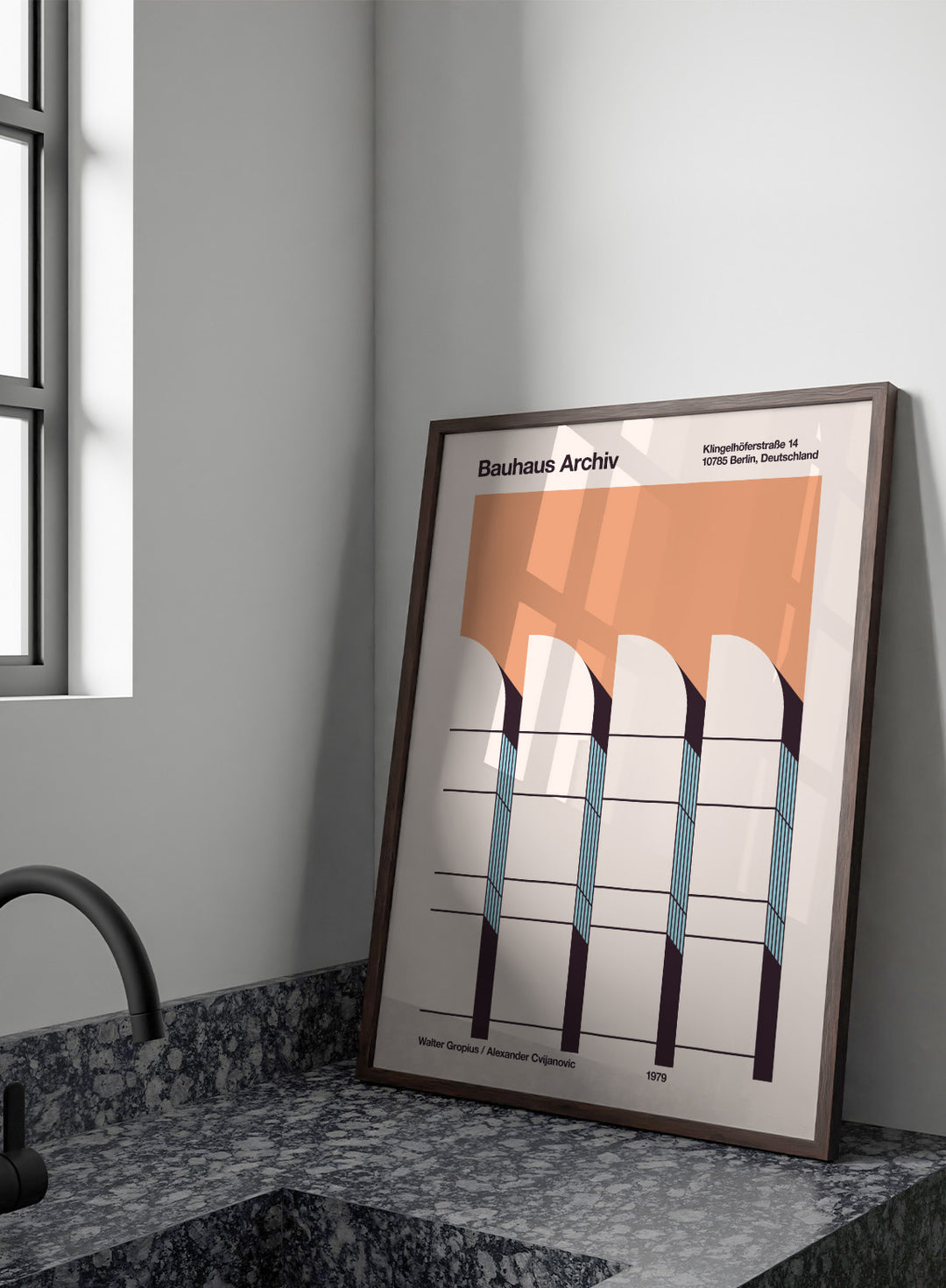 Florent Bodart - Modernist Arched Facade Art Print