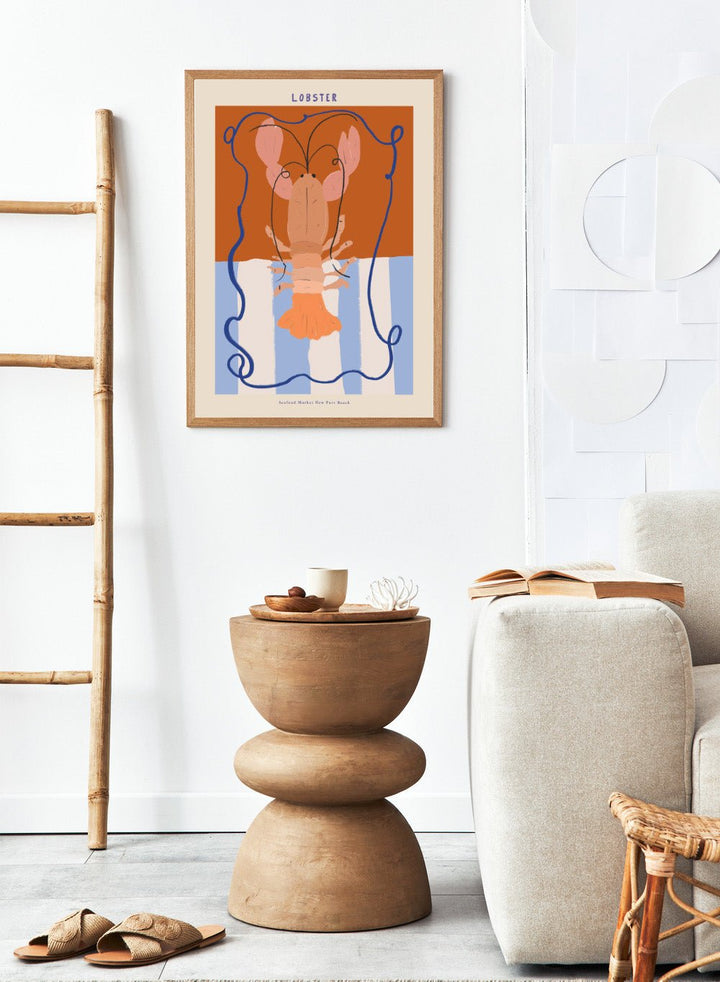 ‘Seafood Market: Lobster’ Aesthetic Art Print_Sugar & Canvas