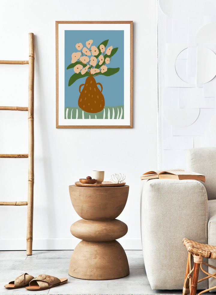 'Earthen Vase' Aesthetic Art Print_Sugar & Canvas