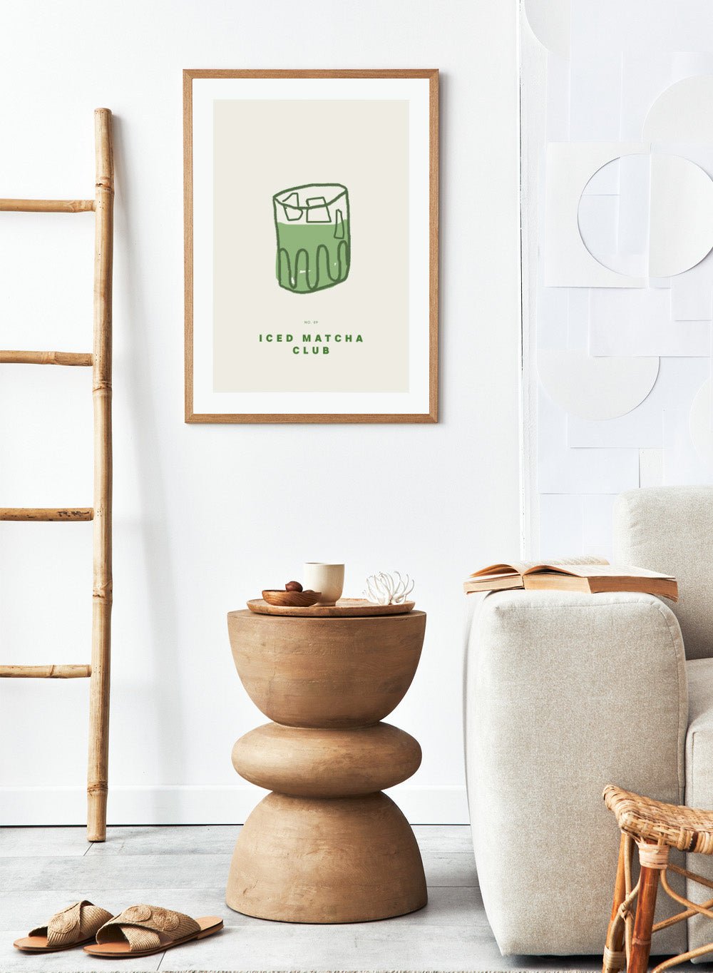 'Iced Matcha Club No. 09' Aesthetic Art Print_Sugar & Canvas