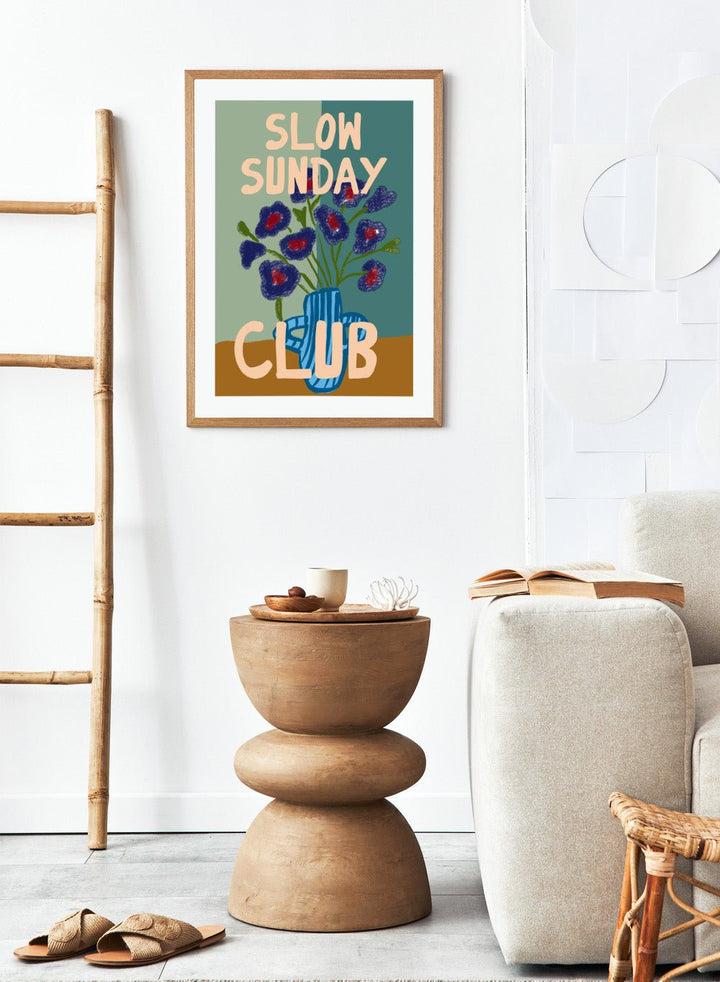 'Sunday in Violet' Aesthetic Art Print_Sugar & Canvas