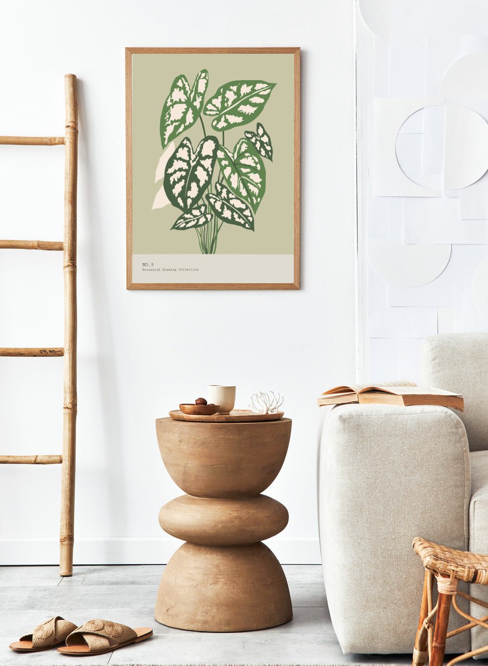 'Caladium Plant' Aesthetic Art Print_Sugar & Canvas