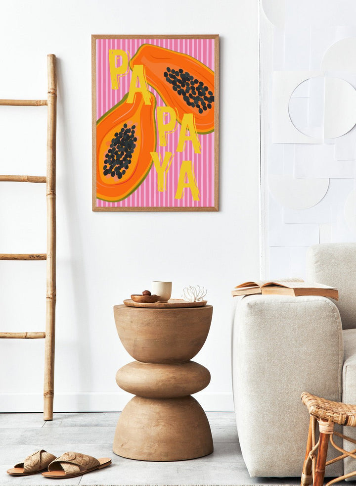 'Papaya Pop' Aesthetic Art Print_Sugar & Canvas