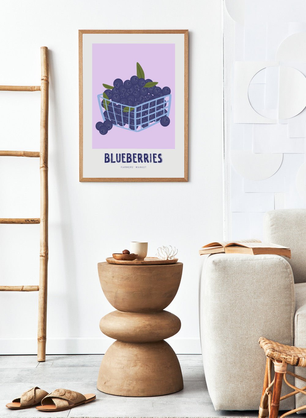 'Blueberry Basket' Aesthetic Art Print_Sugar & Canvas