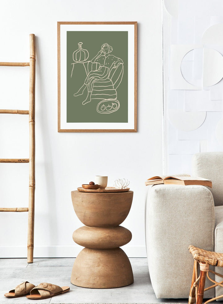 'The Recline' Aesthetic Art Print_Sugar & Canvas