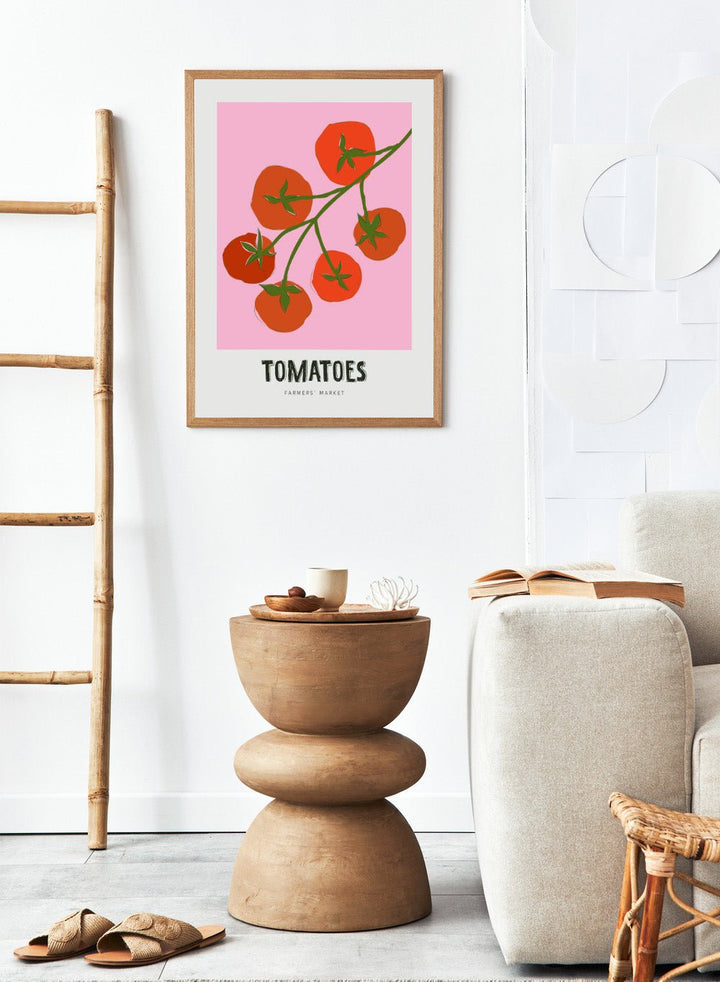 ‘Tomatoes on the Vine’ Aesthetic Art Print_Sugar & Canvas