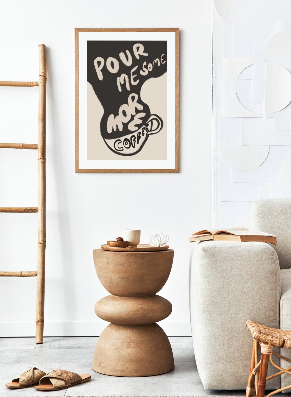 'Pour Me Some More Coffee' Aesthetic Art Print_Sugar & Canvas